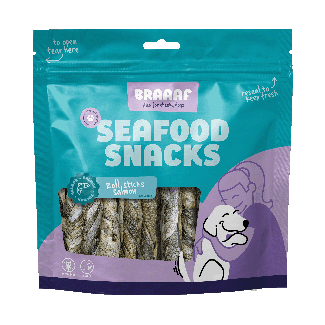 Braaaf Seafood Salmon Roll Sticks - 12 cm (175 g)