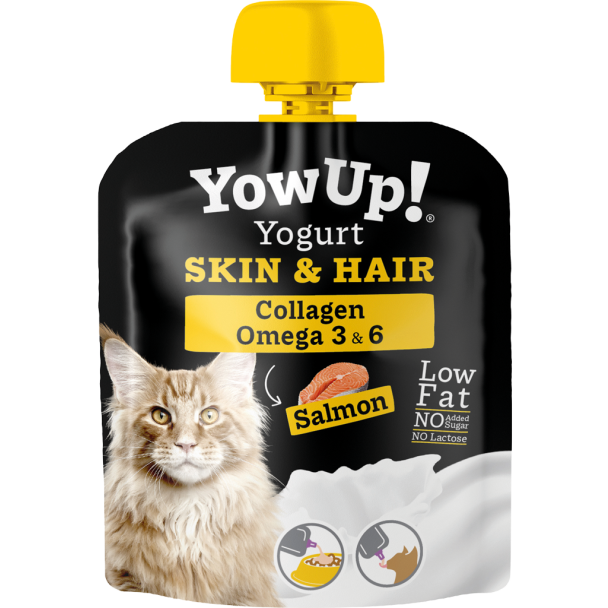 YowUp! Yoghurt Cats Salmon Skin & Hair - 10 x 100 g
