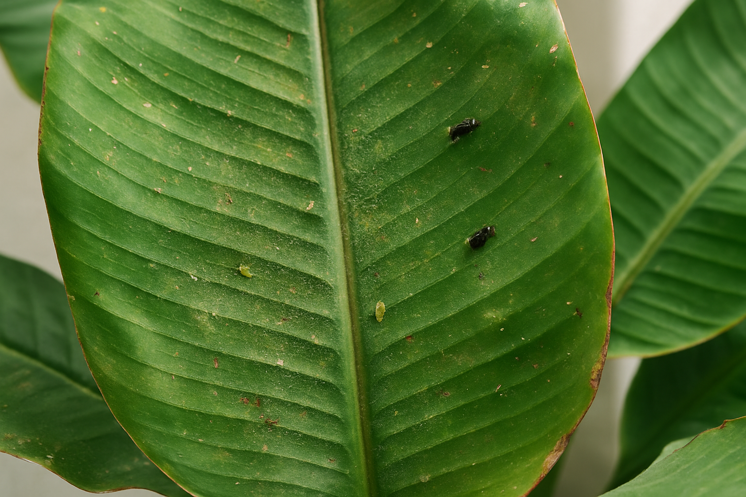 Pests on the banana plant: recognition and control