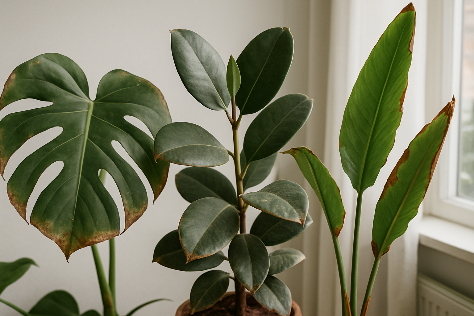 Examples of Brown Leaves on Houseplants