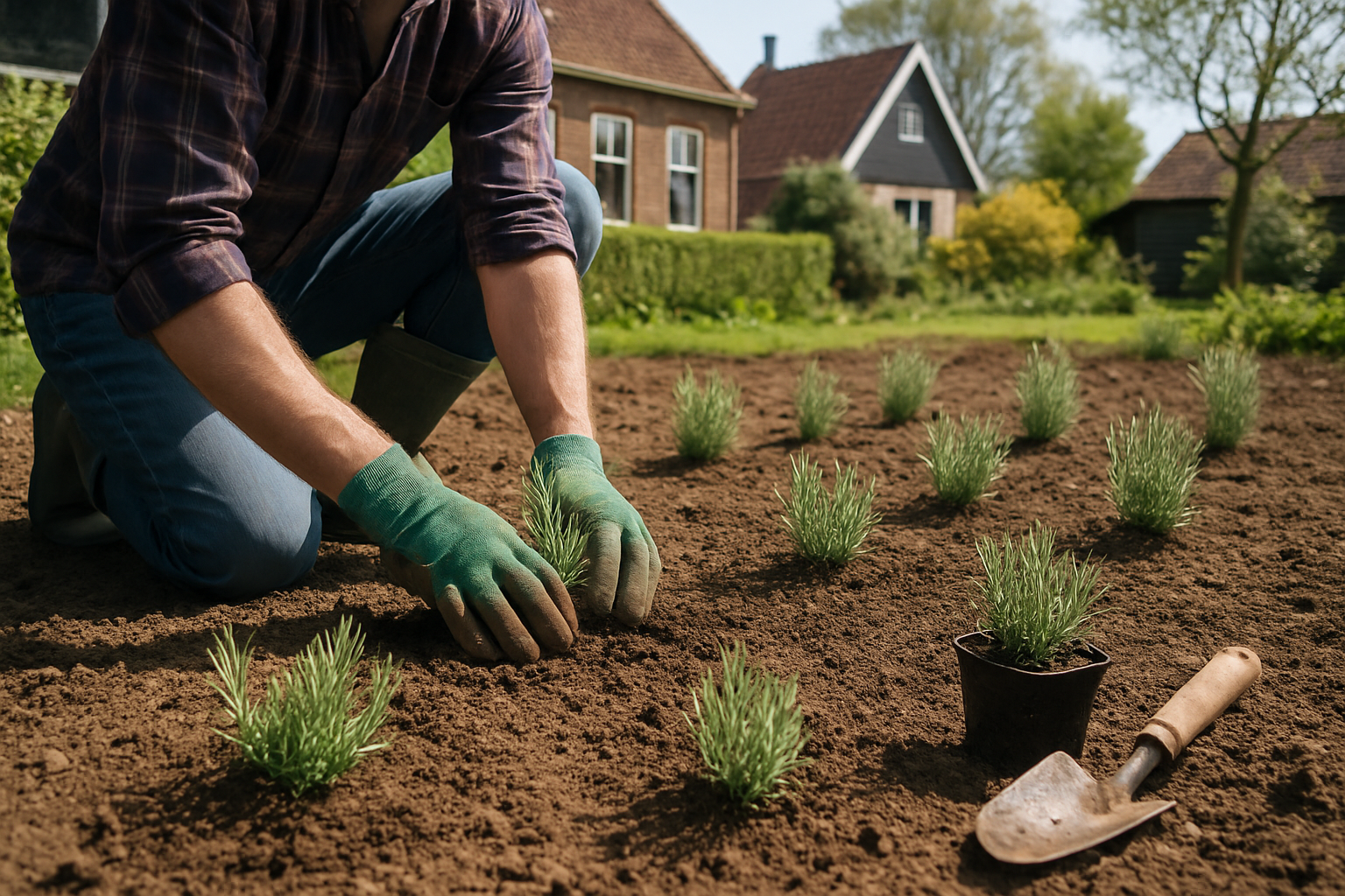 Planting Lavender in the Garden