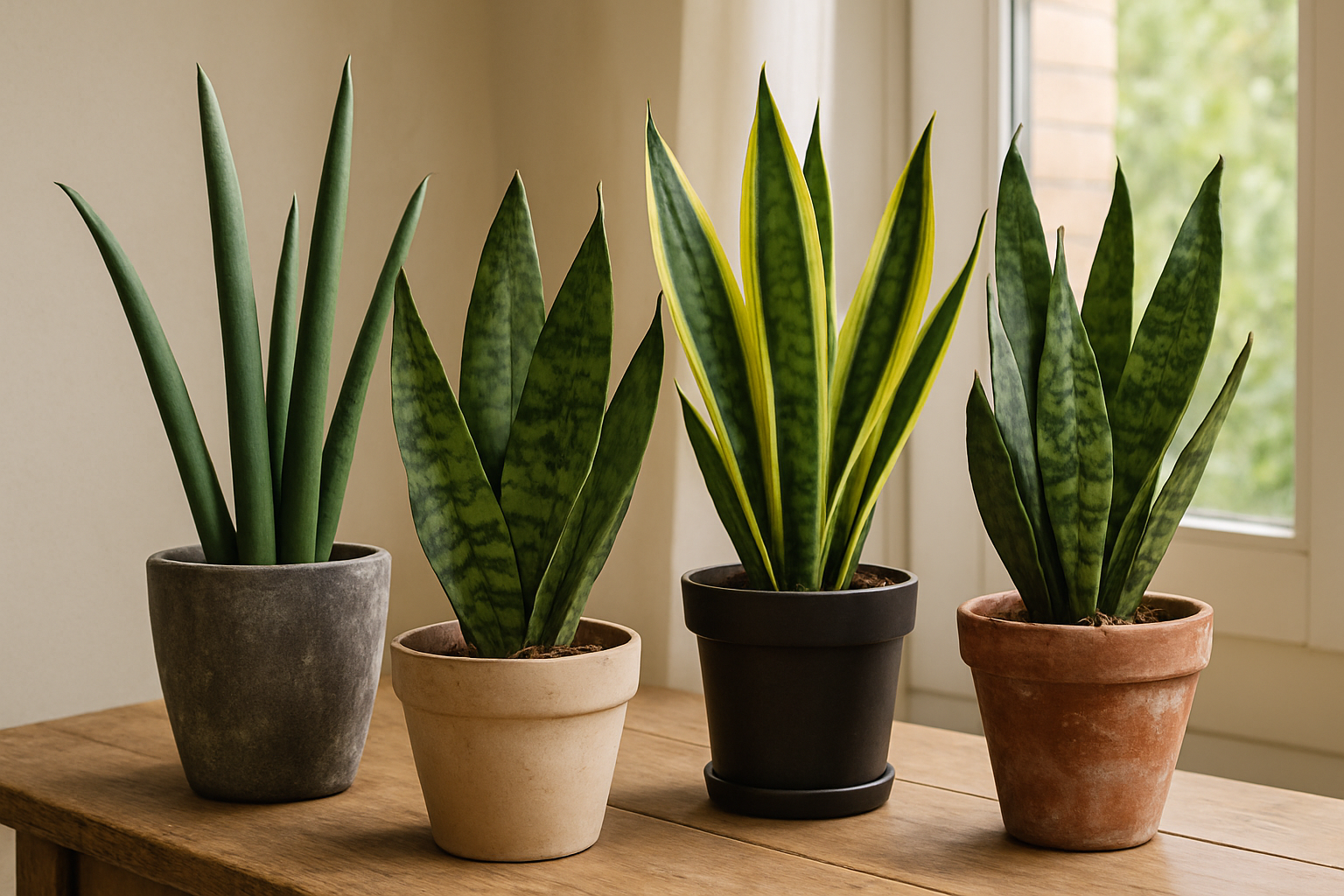 Popular Sansevieria types